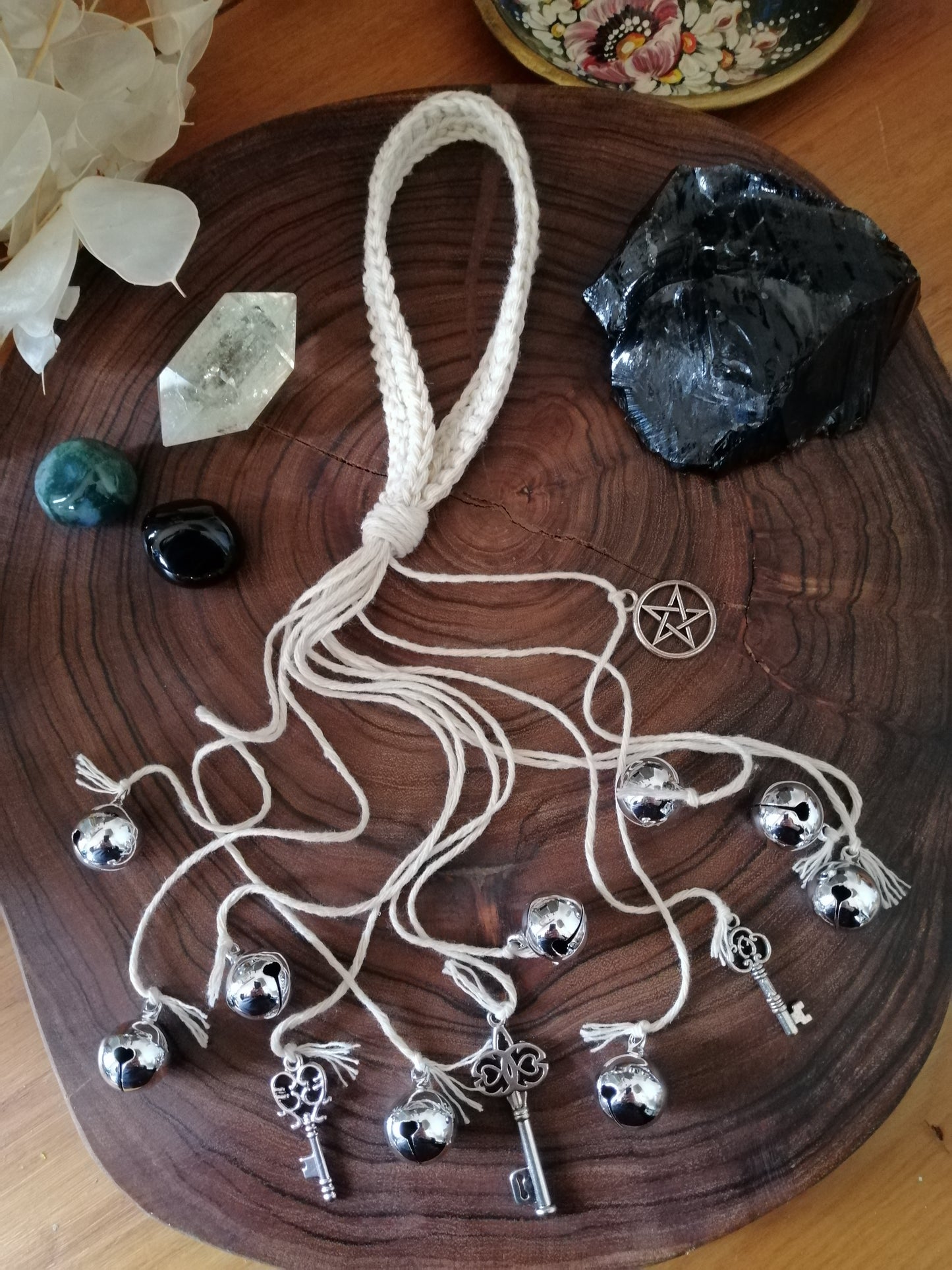 Natural/Off-White Cotton Witch Bells