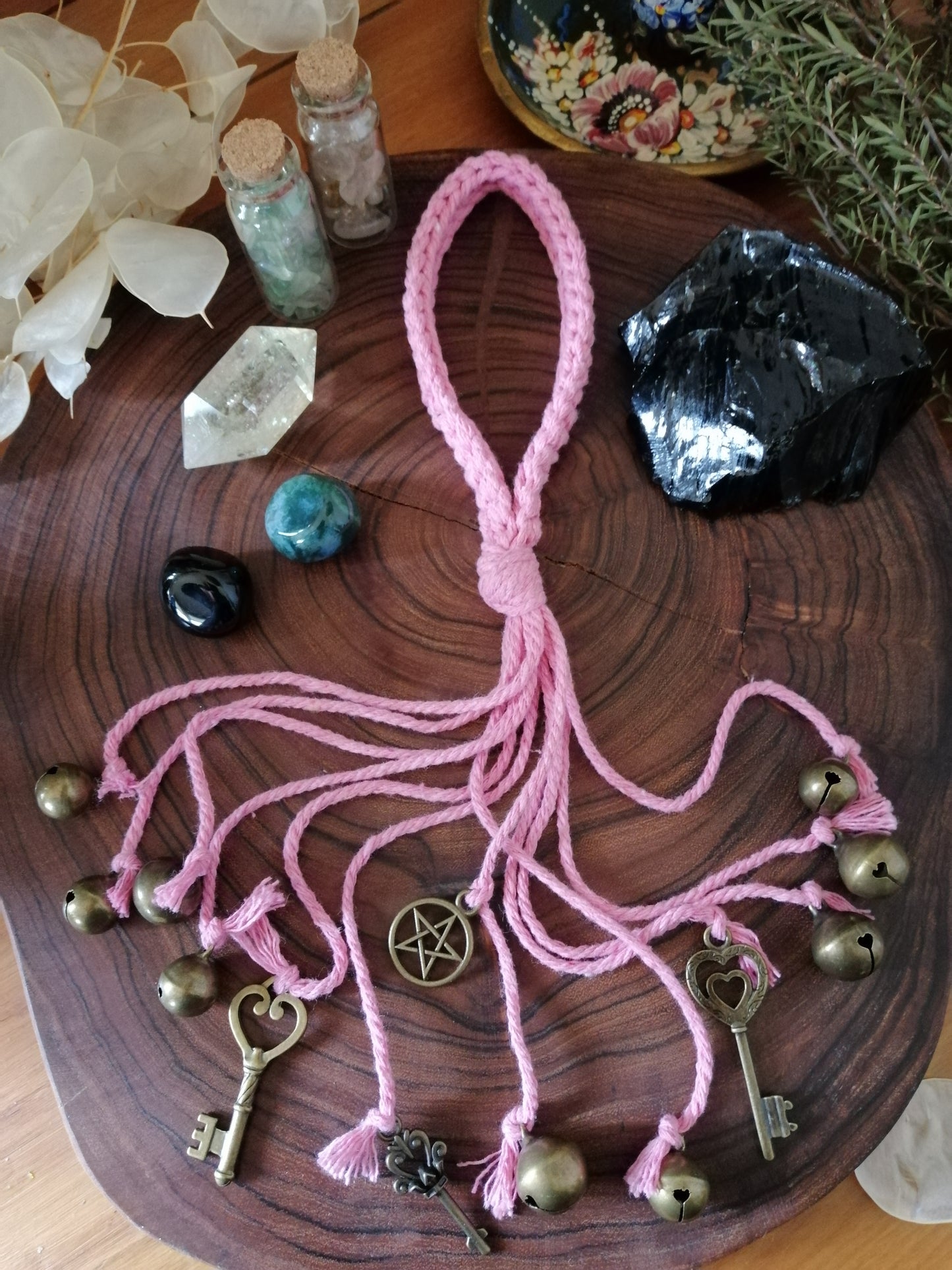 Pink Cotton Witch Bells