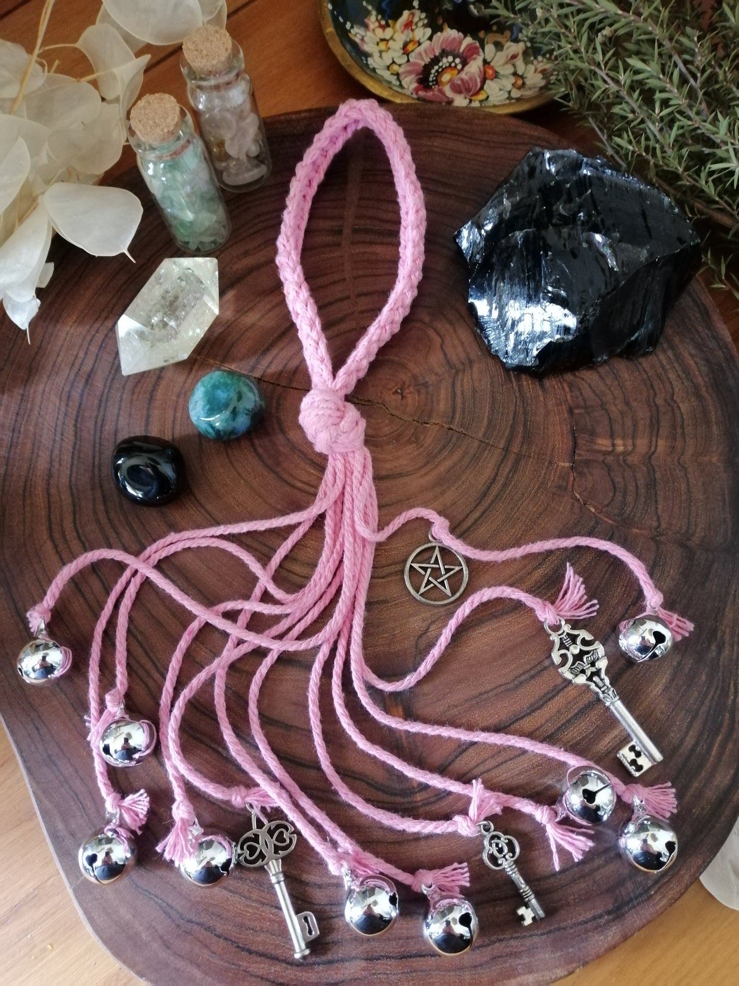 Pink Cotton Witch Bells