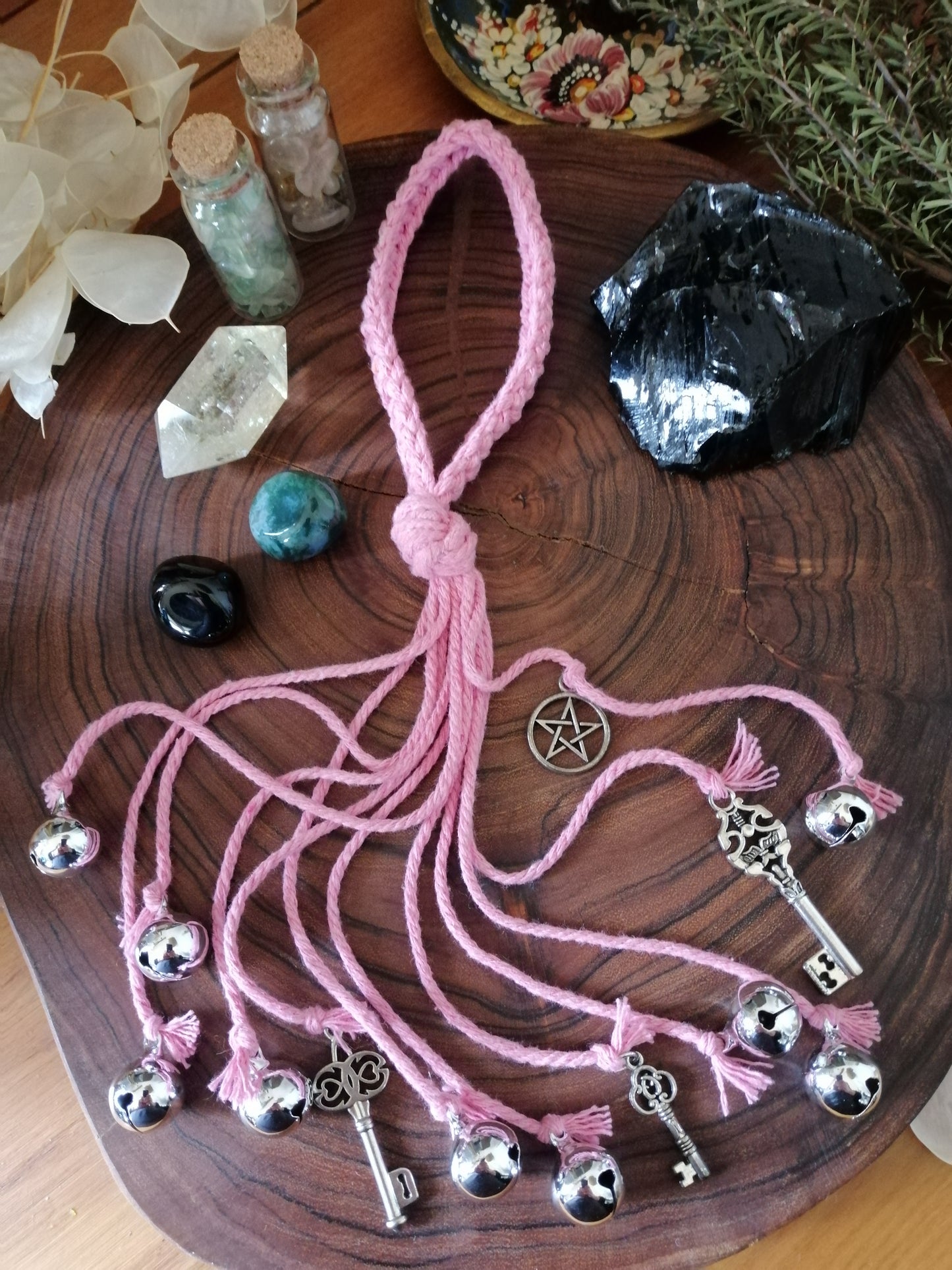 Pink Cotton Witch Bells
