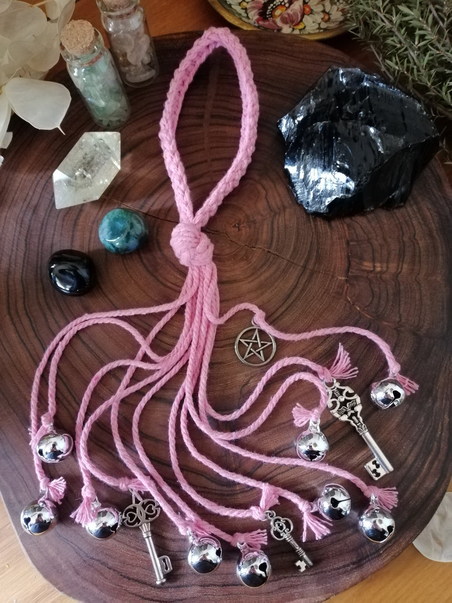 Pink Cotton Witch Bells