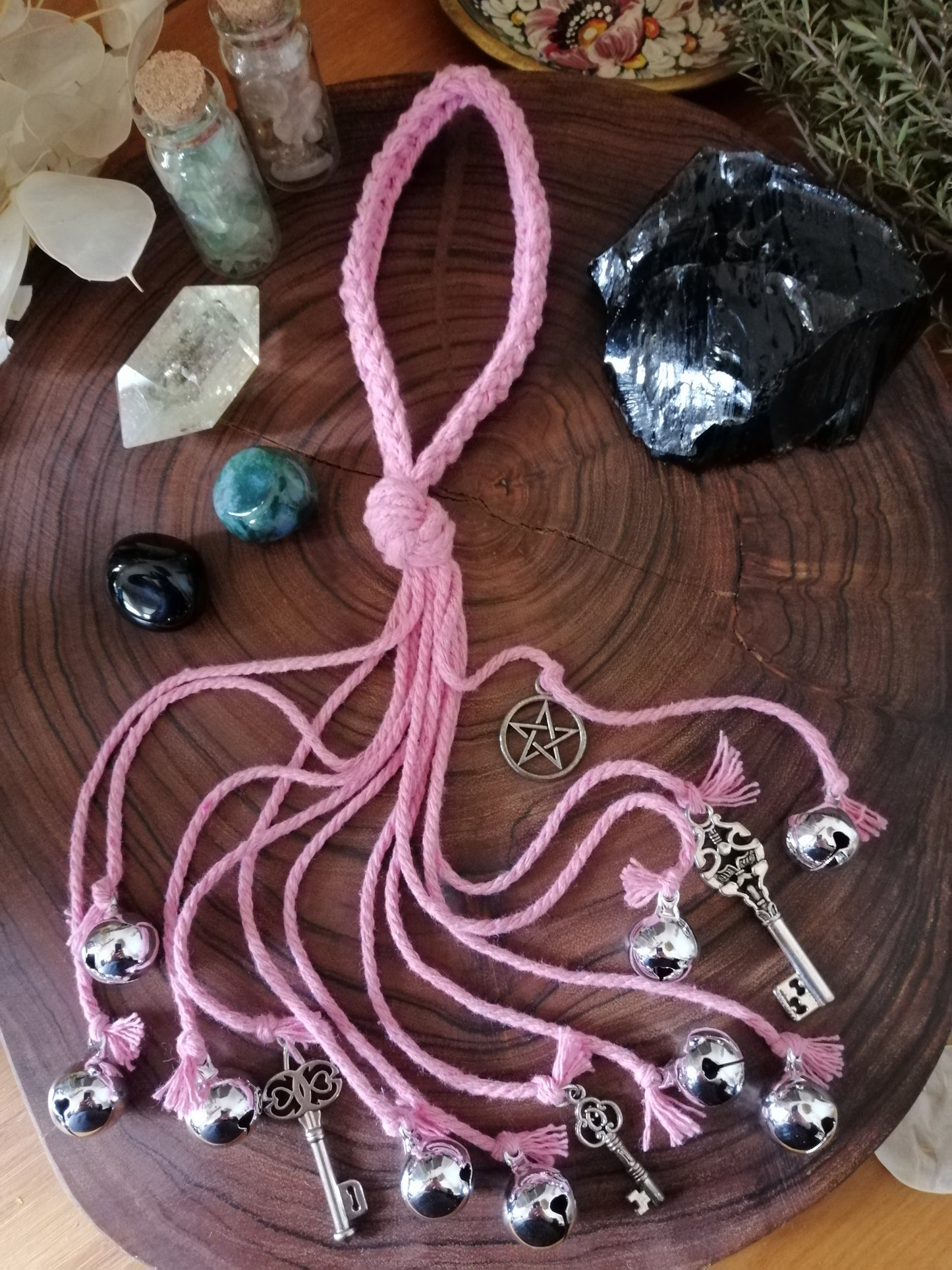 Pink Cotton Witch Bells