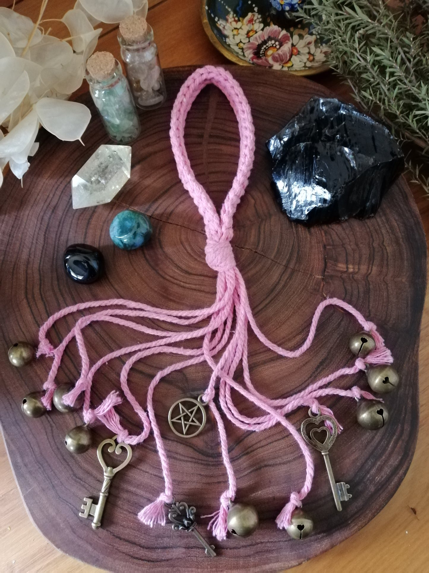 Pink Cotton Witch Bells