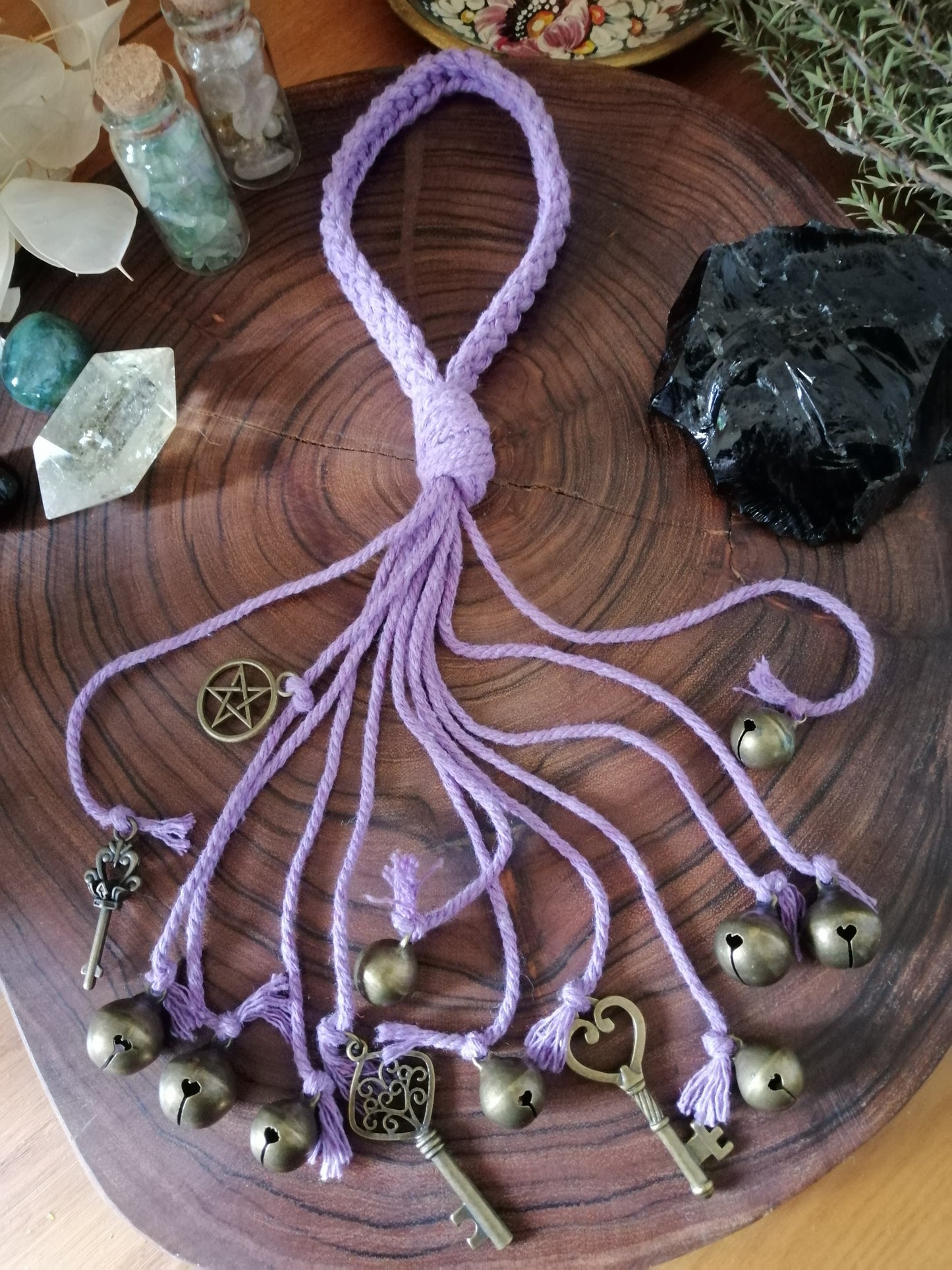 Purple Cotton Witch Bells