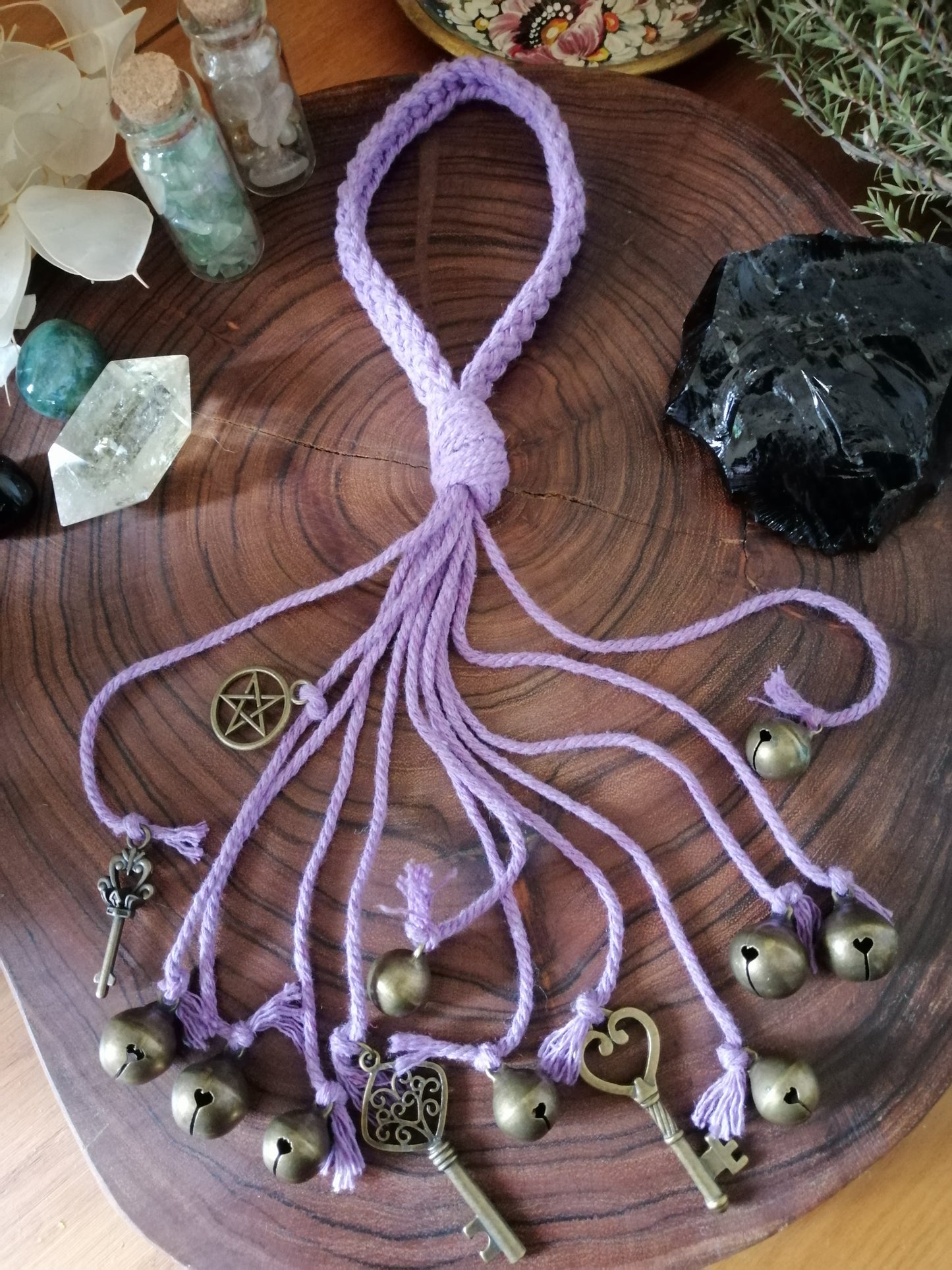Purple Cotton Witch Bells