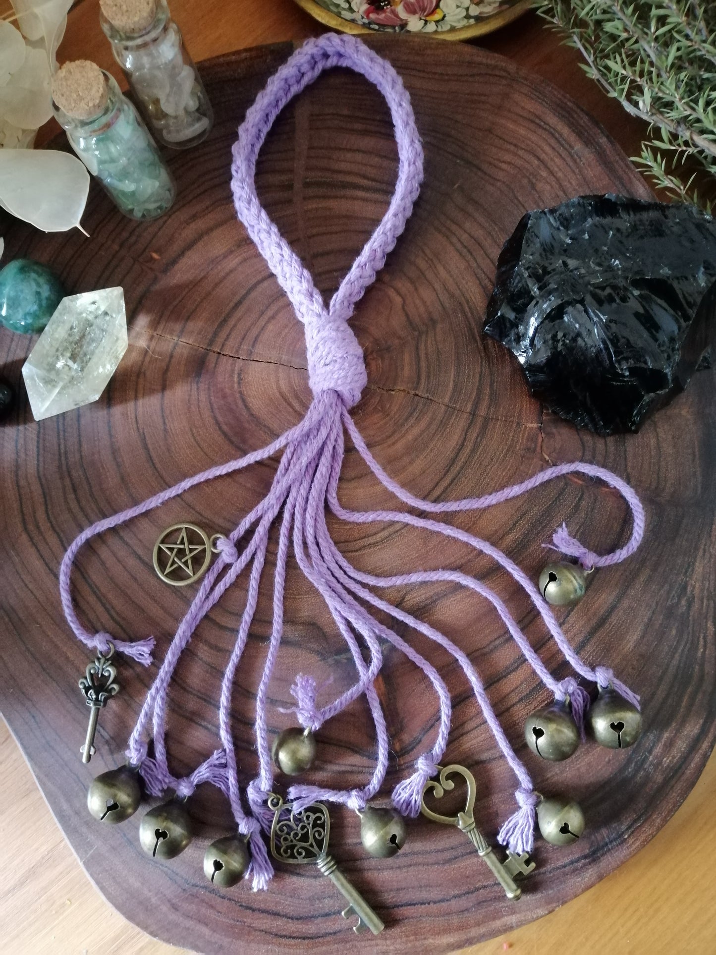 Purple Cotton Witch Bells
