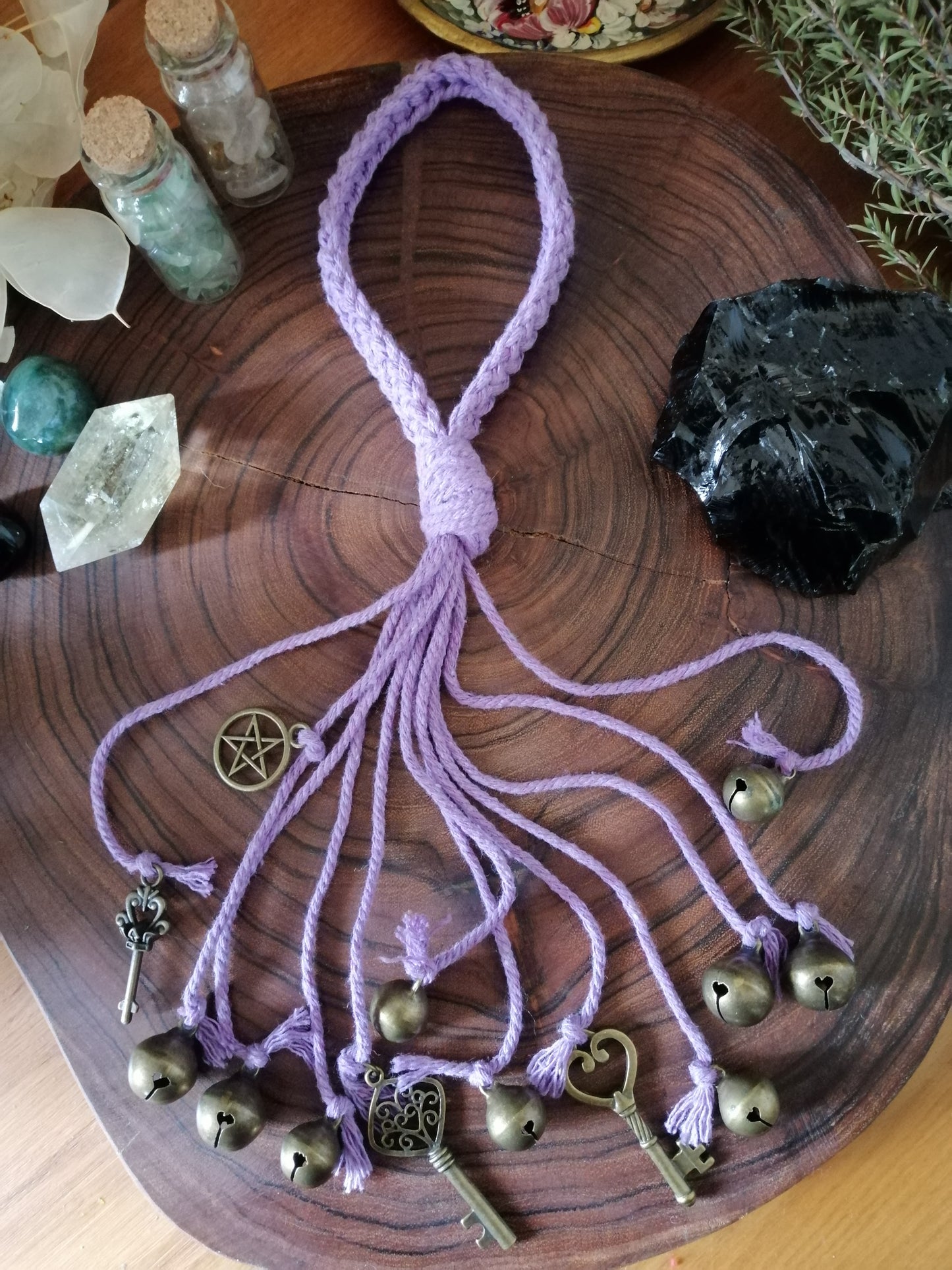 Purple Cotton Witch Bells