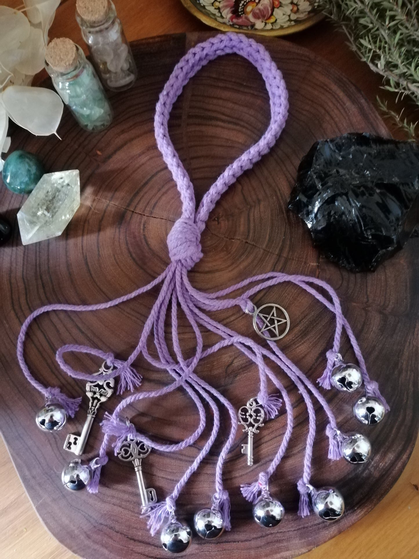 Purple Cotton Witch Bells