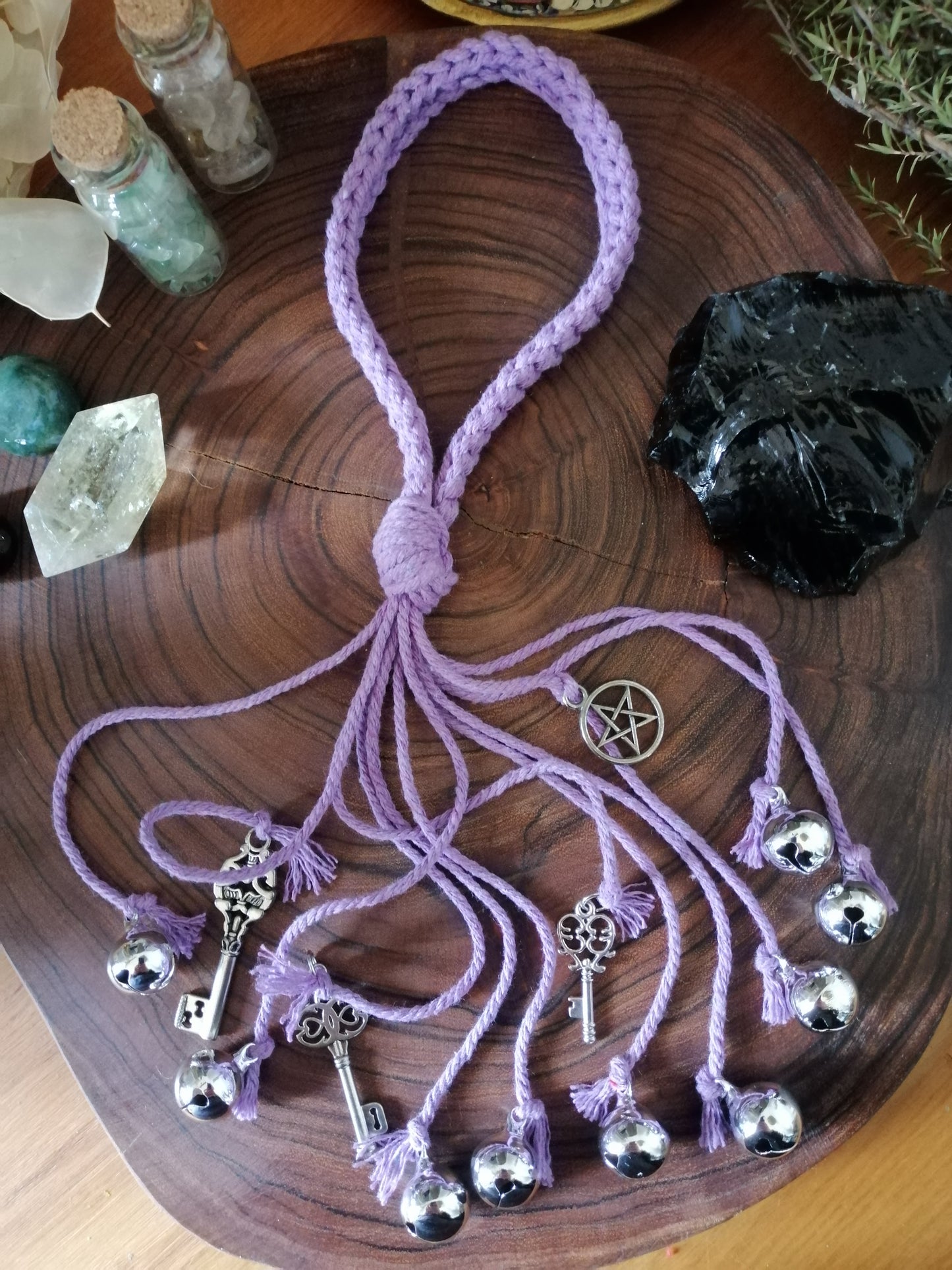 Purple Cotton Witch Bells