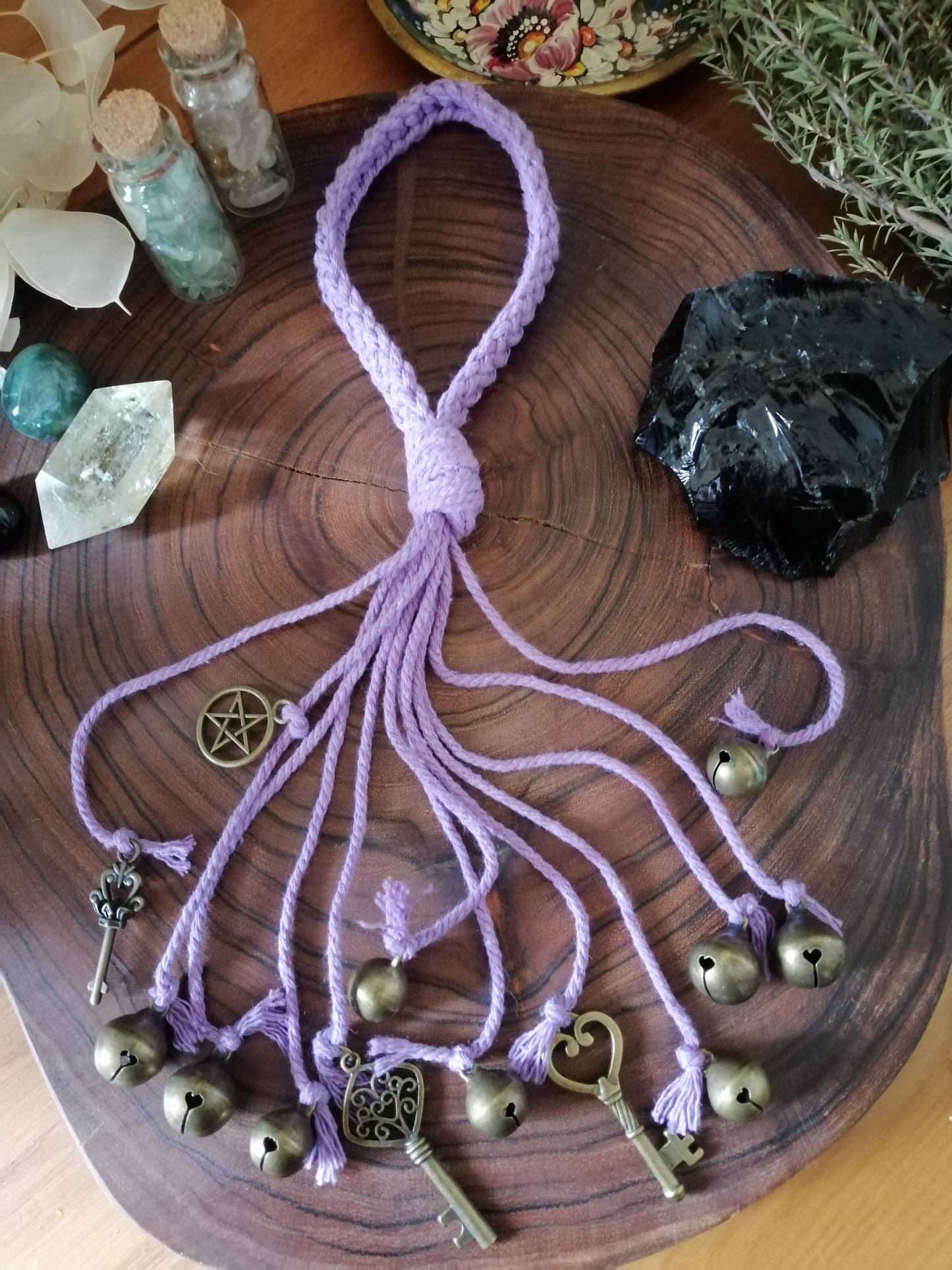 Purple Cotton Witch Bells