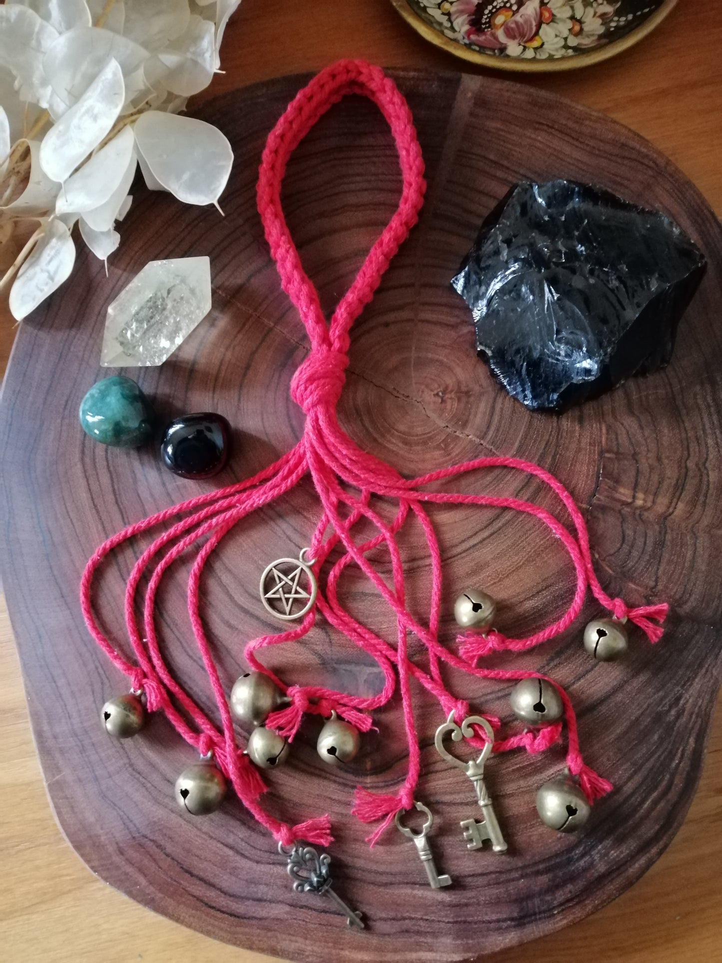Red Cotton Witch Bells