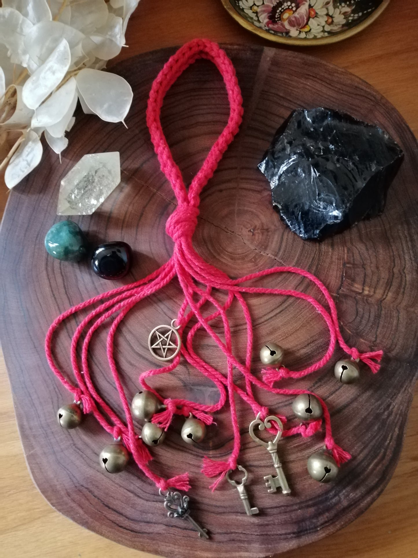 Red Cotton Witch Bells