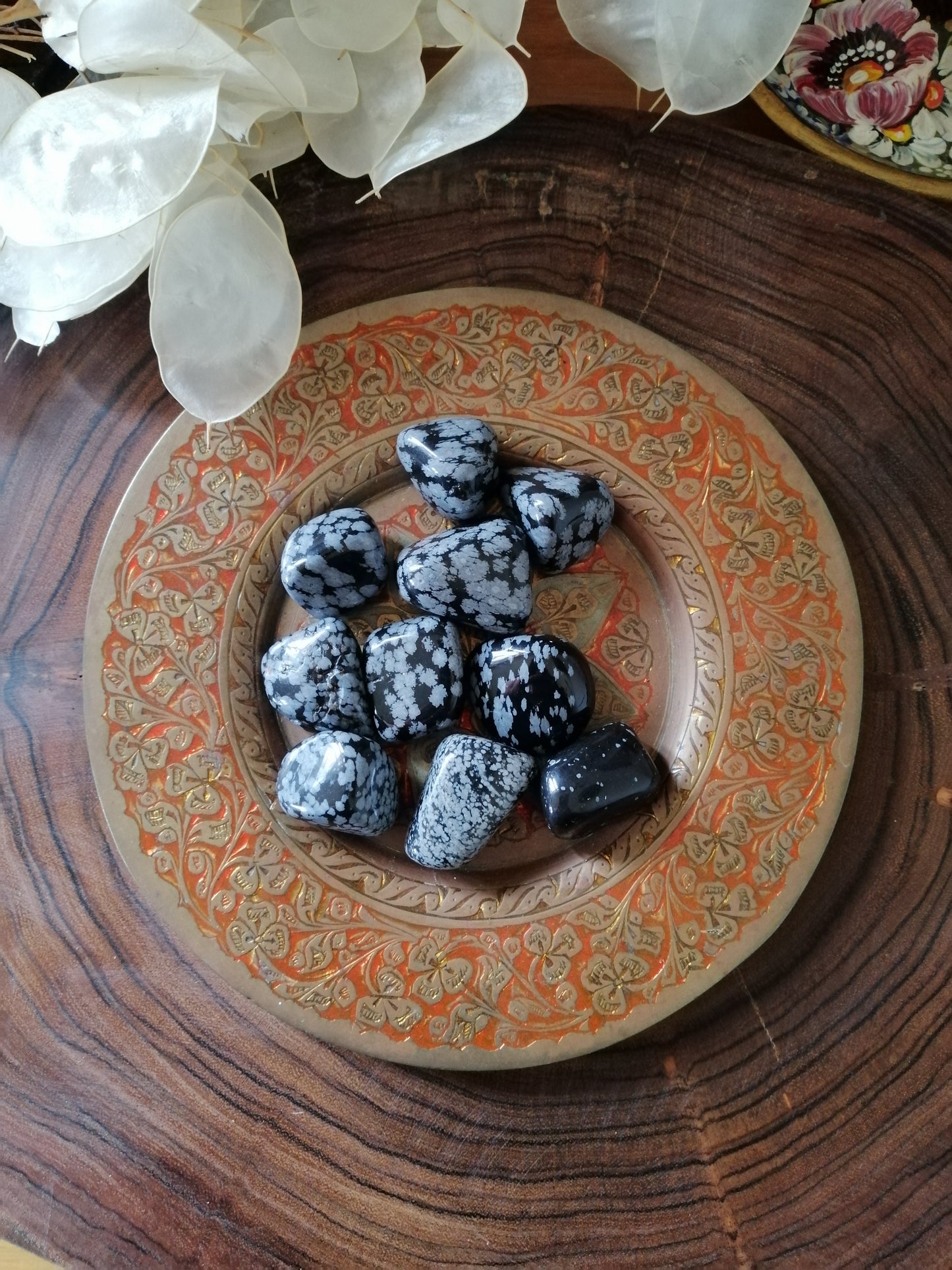 Snowflake Obsidian Tumbled Stone