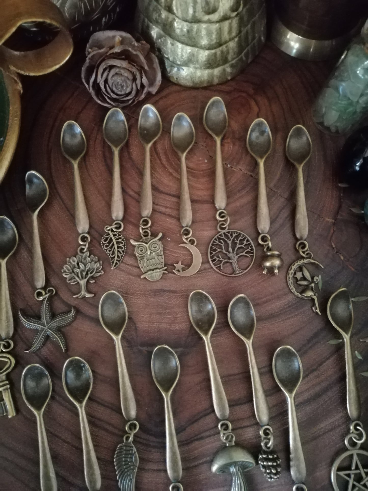 Antique Bronze Little Apothecary Charm Spoon