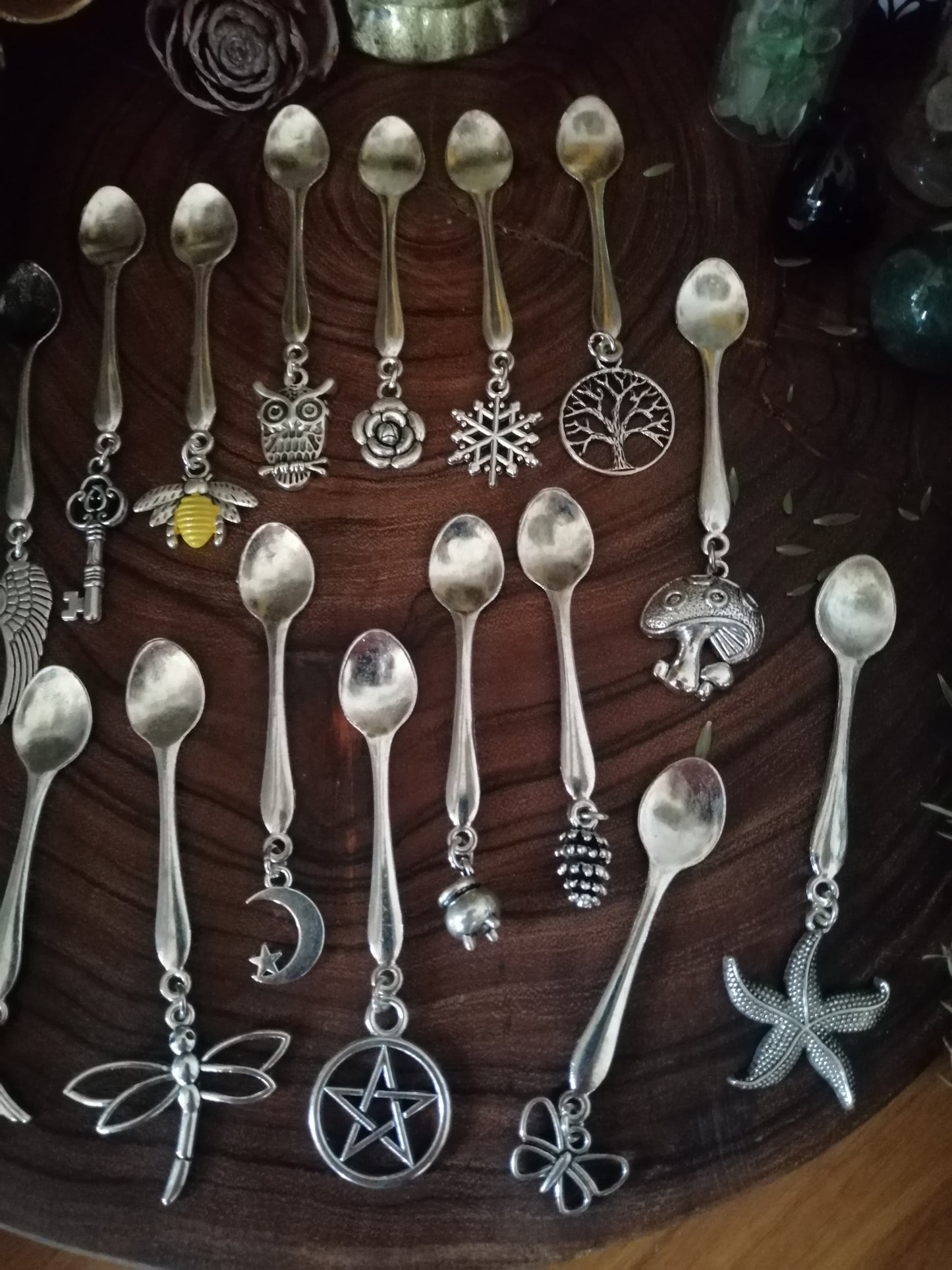 Antique Silver Little Apothecary Charm Spoon