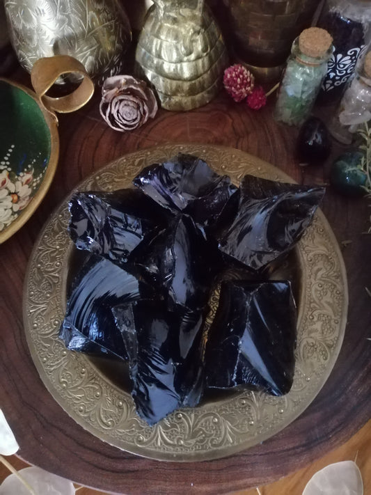Black Obsidian Natural Stone
