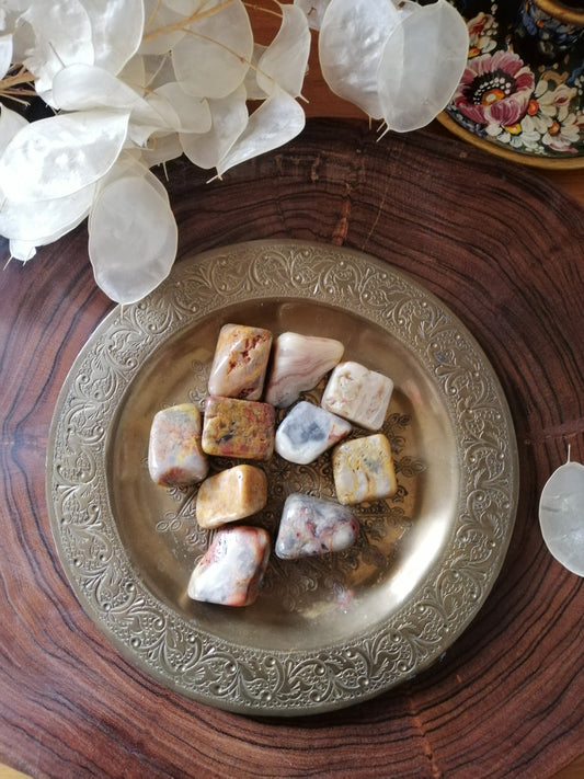 Crazy Lace Agate Tumbled Stones