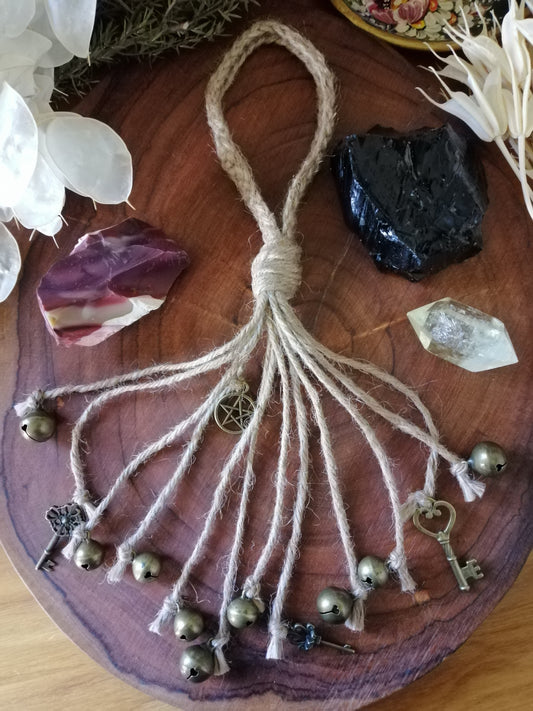Jute String Witch Bells