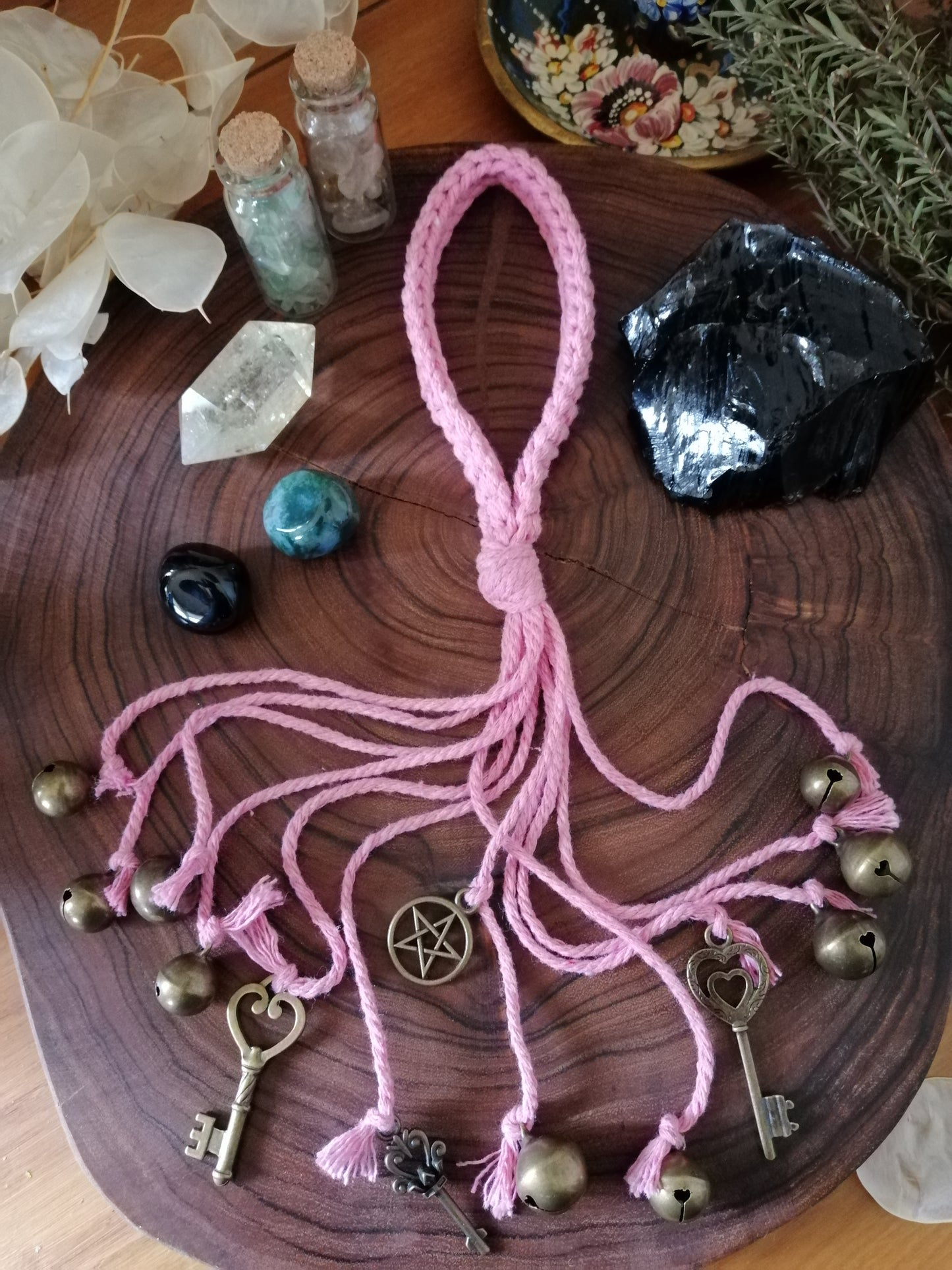 Pink Cotton Witch Bells